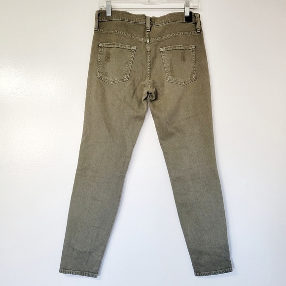 VINCE Relaxed Mason Rolled Skinny Jeans in Destructed Hunter Size 26 - Picture 3 of 13